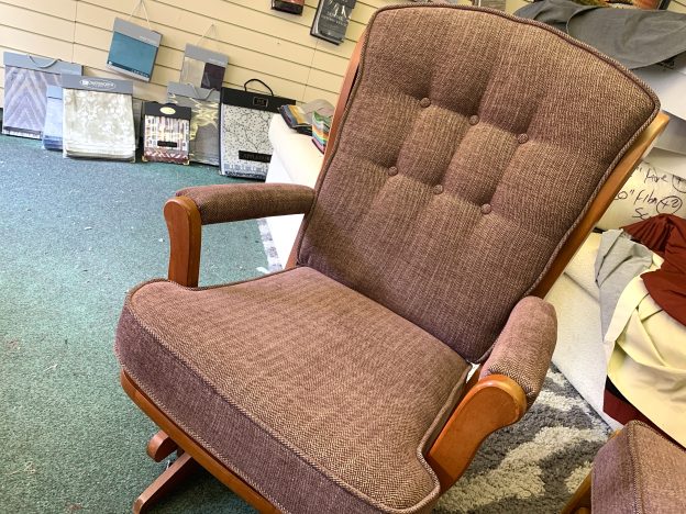Chair reupholstered