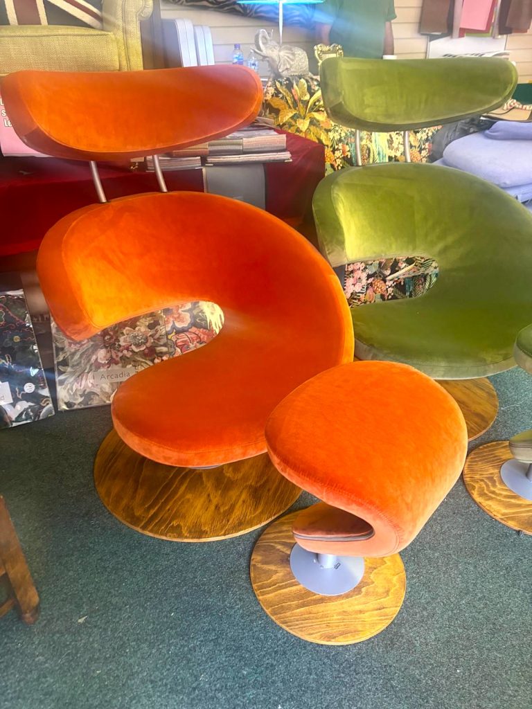 Peel Chair Restored and Reupholstered
