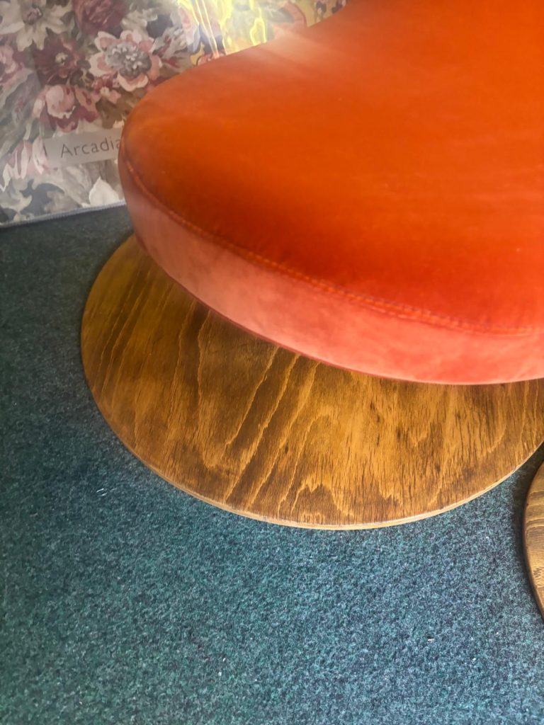 Peel Chair Restored and Reupholstered
