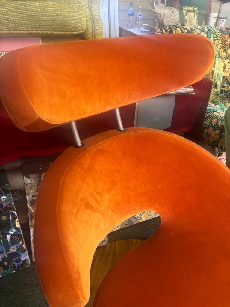 Peel Chair Restored and Reupholstered
