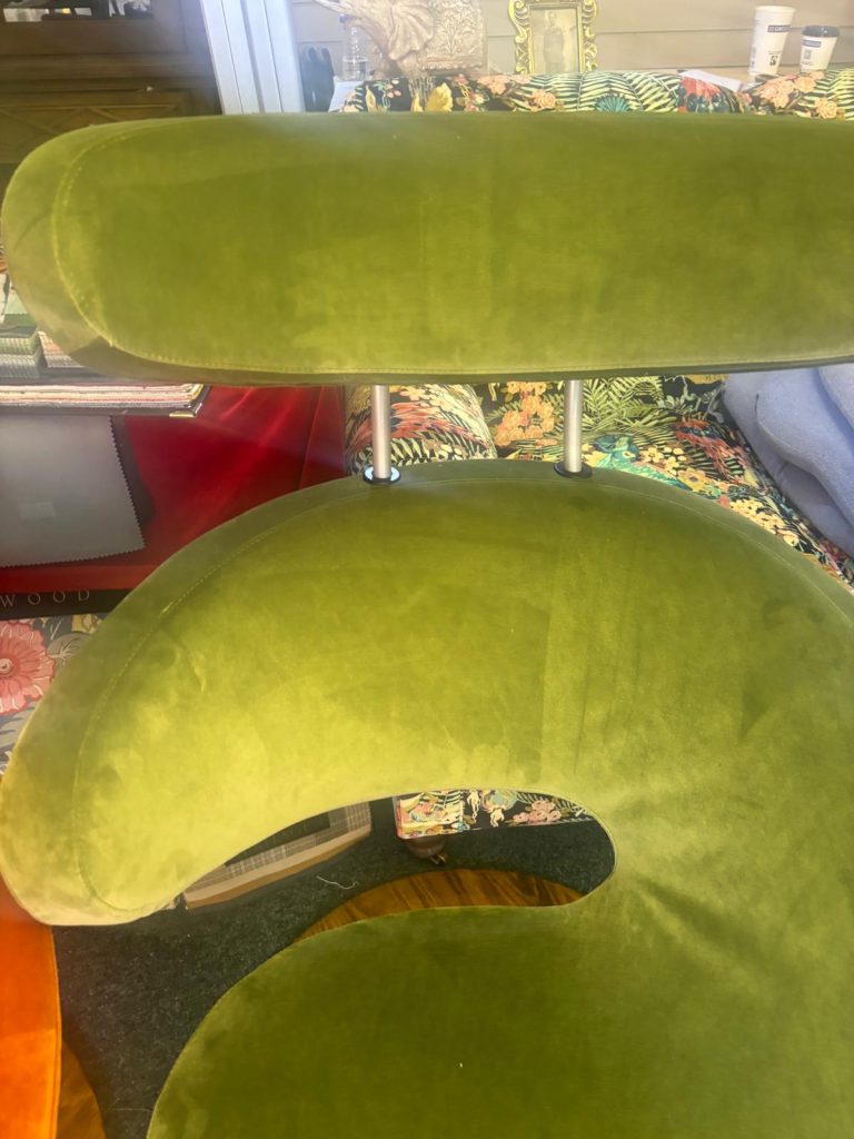 Peel Chair Restored and Reupholstered
